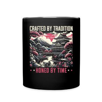 Culture féodale du Japon Histoire des kanji japonais - Mug uni - noir - Devant