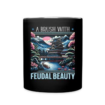 Feudal Japan Culture Japanese Kanji History - Full Colour Mug - black - Front