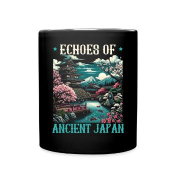 Feudal Japan Culture Japanese Kanji History - Full Colour Mug - black - Front
