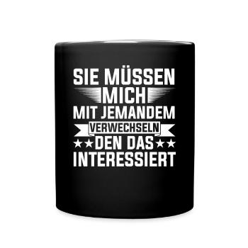 Dictons drôles, collègues de travail, humour de bureau - Mug uni - noir - Devant