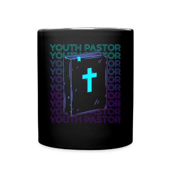 Pasteur des jeunes Prédicateur Christ - Mug uni - noir - Devant