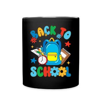 Back to school First day of school in primary school - Full Colour Mug - black - Front