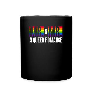 Mr. & Mr. - Eine Queer-Romanze Hochzeit Homo-Ehe - Tasse einfarbig - Schwarz - Vorne