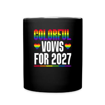 Gay Pride 2027 Mariage Mariage gay - Mug uni - noir - Devant
