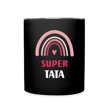 Super Auntie Rainbow Aunt Gift - Full Colour Mug - black - Front
