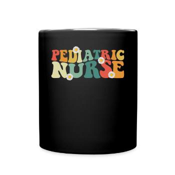 Pädiatrische Krankenschwestern Krankenschwester Wo - Tasse einfarbig - Schwarz - Vorne