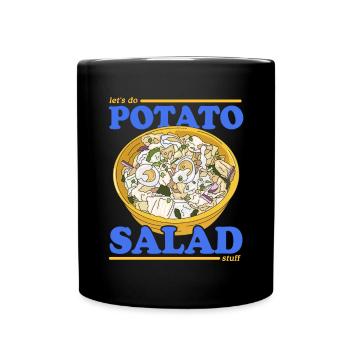 Kartoffelsalat Erdäpfelsalat Geschenk - Tasse einfarbig - Schwarz - Vorne