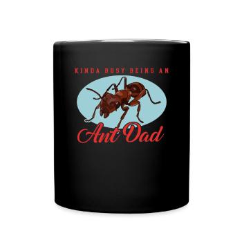 Fourmis papa Formicarium fourmi ferme cadeau - Mug uni - noir - Devant