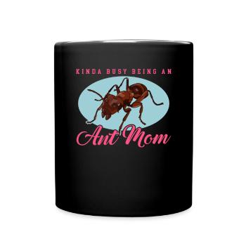 Fourmis maman Formicarium fourmilier ferme cadeau - Mug uni - noir - Devant
