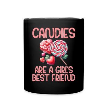 Candy Gift - Tasse einfarbig - Schwarz - Vorne