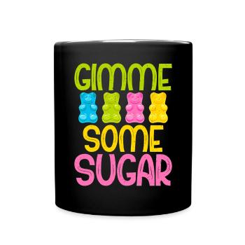 Candy Gift - Tasse einfarbig - Schwarz - Vorne
