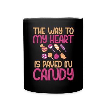 Candy Gift - Tasse einfarbig - Schwarz - Vorne