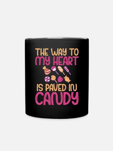 Candy Gift - Tasse einfarbig - Schwarz