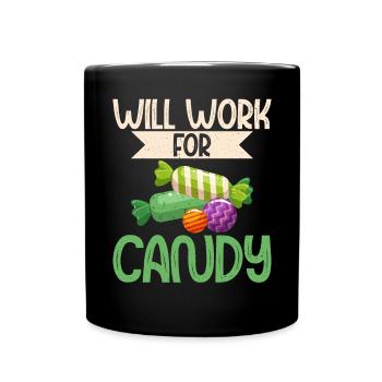 Candy Gift - Tasse einfarbig - Schwarz - Vorne