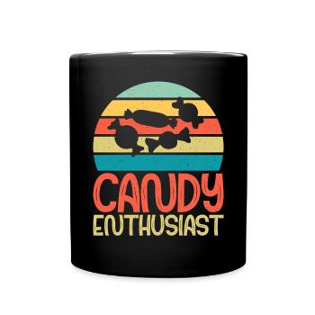 Candy Gift - Tasse einfarbig - Schwarz - Vorne