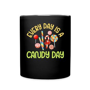 Candy Gift - Tasse einfarbig - Schwarz - Vorne