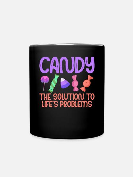 Candy Gift - Tasse einfarbig - Schwarz