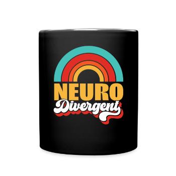 Autism Awareness Day Autistic Gift - Full Colour Mug - black - Front