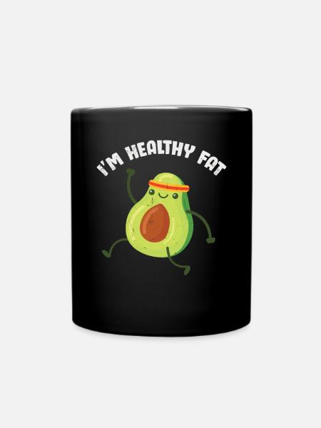 Avocado - Tasse einfarbig - Schwarz