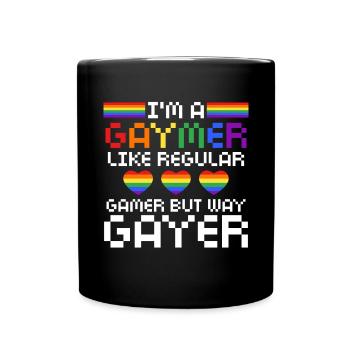Gaymer LGBT Pride Rainbow Gamer Video Games - Tasse einfarbig - Schwarz - Vorne