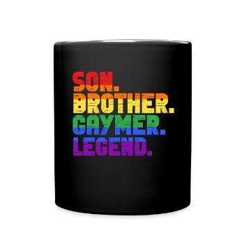 Gaymer LGBT Pride Rainbow Gamer Video Games - Tasse einfarbig - Schwarz - Vorne