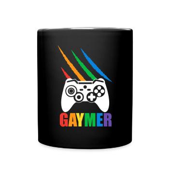 Gaymer LGBT Pride Rainbow Gamer Video Games - Tasse einfarbig - Schwarz - Vorne