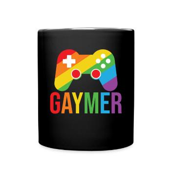 Gaymer LGBT Pride Rainbow Gamer Video Games - Tasse einfarbig - Schwarz - Vorne
