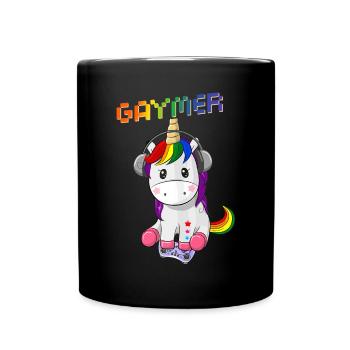 Gaymer LGBT Pride Rainbow Gamer Video Games - Tasse einfarbig - Schwarz - Vorne