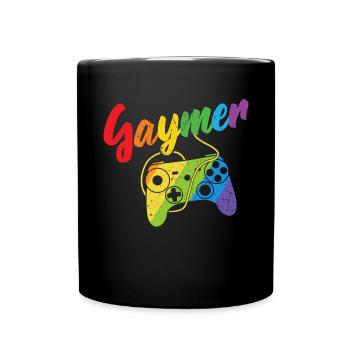 Gaymer LGBT Pride Rainbow Gamer Video Games - Tasse einfarbig - Schwarz - Vorne