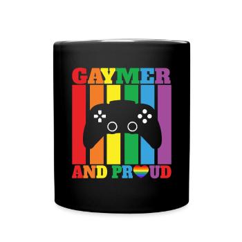Gaymer LGBT Pride Rainbow Gamer Video Games - Tasse einfarbig - Schwarz - Vorne