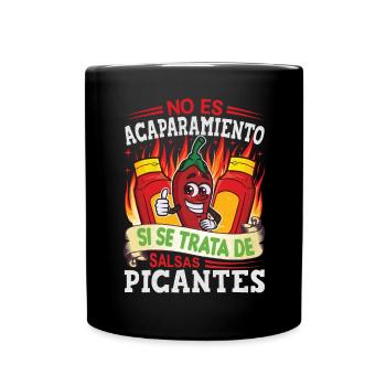 Spicy Food Pepper Lover Outfit for Spicy - Full Colour Mug - black - Front