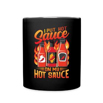 Spicy Food Pepper Lover Outfit for Spicy - Full Colour Mug - black - Front