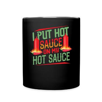 Spicy Food Pepper Lover Outfit for Spicy - Full Colour Mug - black - Front