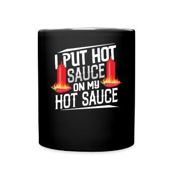 Spicy Food Pepper Lover Outfit for Spicy - Full Colour Mug - black - Front
