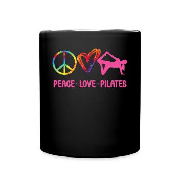 Pilates Instructor Teacher Tie Dye - Tasse einfarbig - Schwarz - Vorne