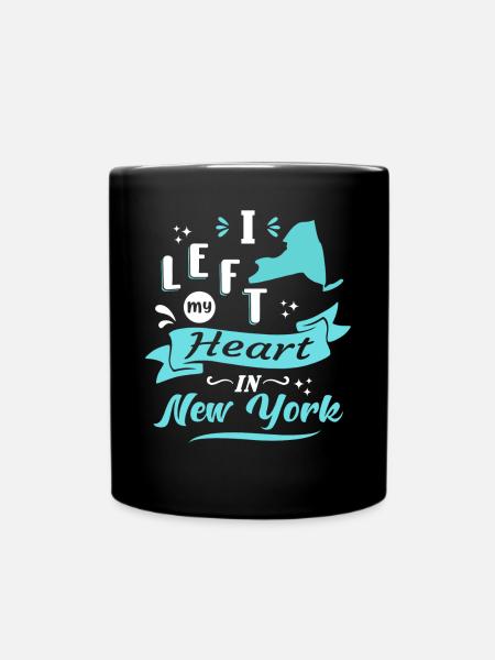 Souvenir d'amore a New York - Tazza monocolore - nero