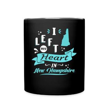 New Hampshire Souvenir Love - Full Colour Mug - black - Front
