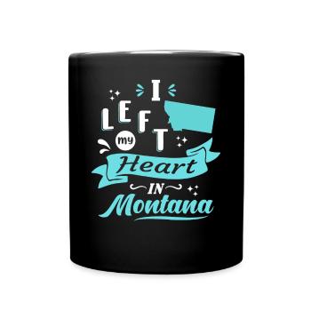 Montana Souvenir Amour - Mug uni - noir - Devant