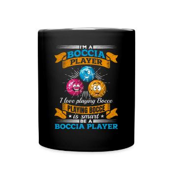 Jouer à la pétanque, c’est intelligent Être un joueur de boccia - - Mug uni - noir - Devant