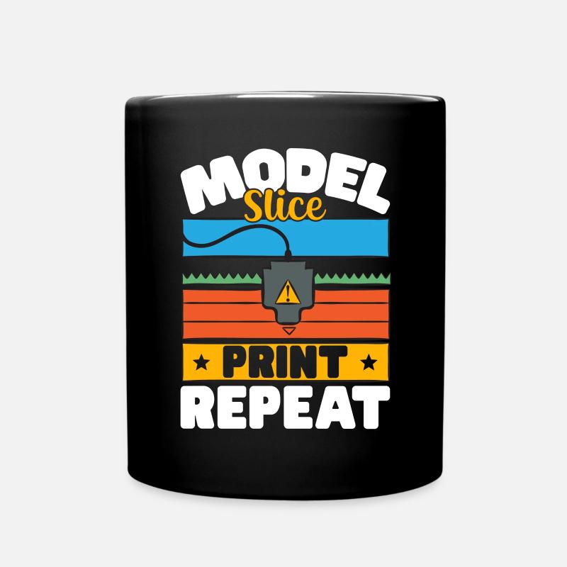 3D Drucker 3D Druck - Tasse einfarbig - Schwarz