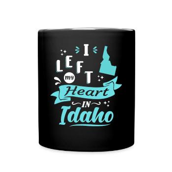 Idaho Souvenir Liebe - Tasse einfarbig - Schwarz - Vorne
