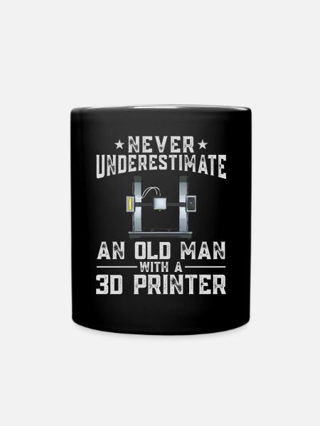 3D Drucker 3D Druck - Tasse einfarbig - Schwarz