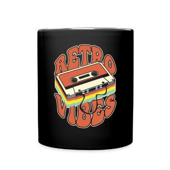 Retro Vibes Cassette Nostalgie - Mug uni - noir - Devant
