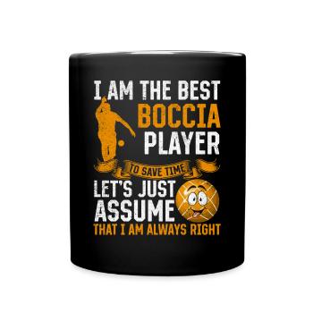 Citations drôles de joueur de pétanque - Je suis le meilleur Boccia p - Mug uni - noir - Devant