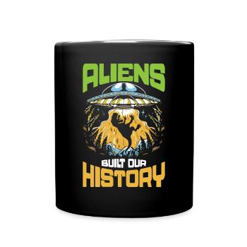 Ancient Astronaut Theorist Alien Ufo Believer - Full Colour Mug - black - Front