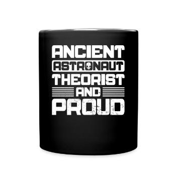 Ancient Astronaut Theorist Alien Lover UFO - Full Colour Mug - black - Front