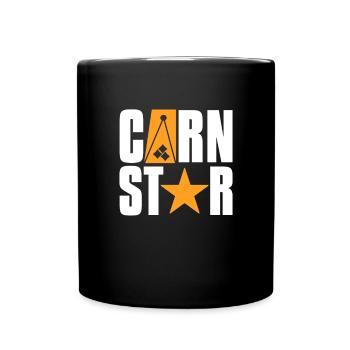 Cornhole Beanbag Sackloch Geschenk - Tasse einfarbig - Schwarz - Vorne