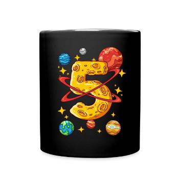 5 Birthday Space Space Astronaut 5 Years - Full Colour Mug - black - Front