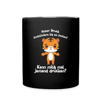 Je fonctionne mieux sous pression - Mug uni - noir - Devant