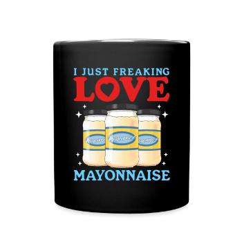 Mayo Mayonnaise Gift - Full Colour Mug - black - Front